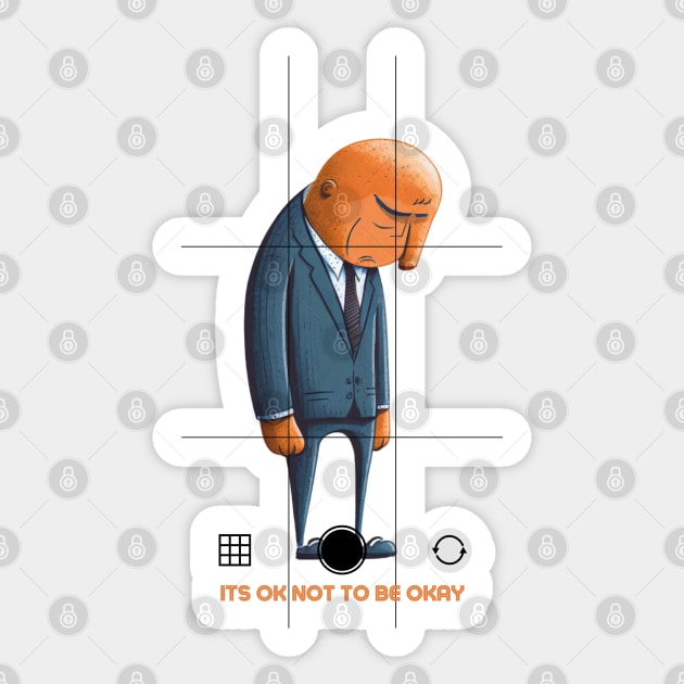 Its OK Not To Be Okay Sticker by Alihassan-Art